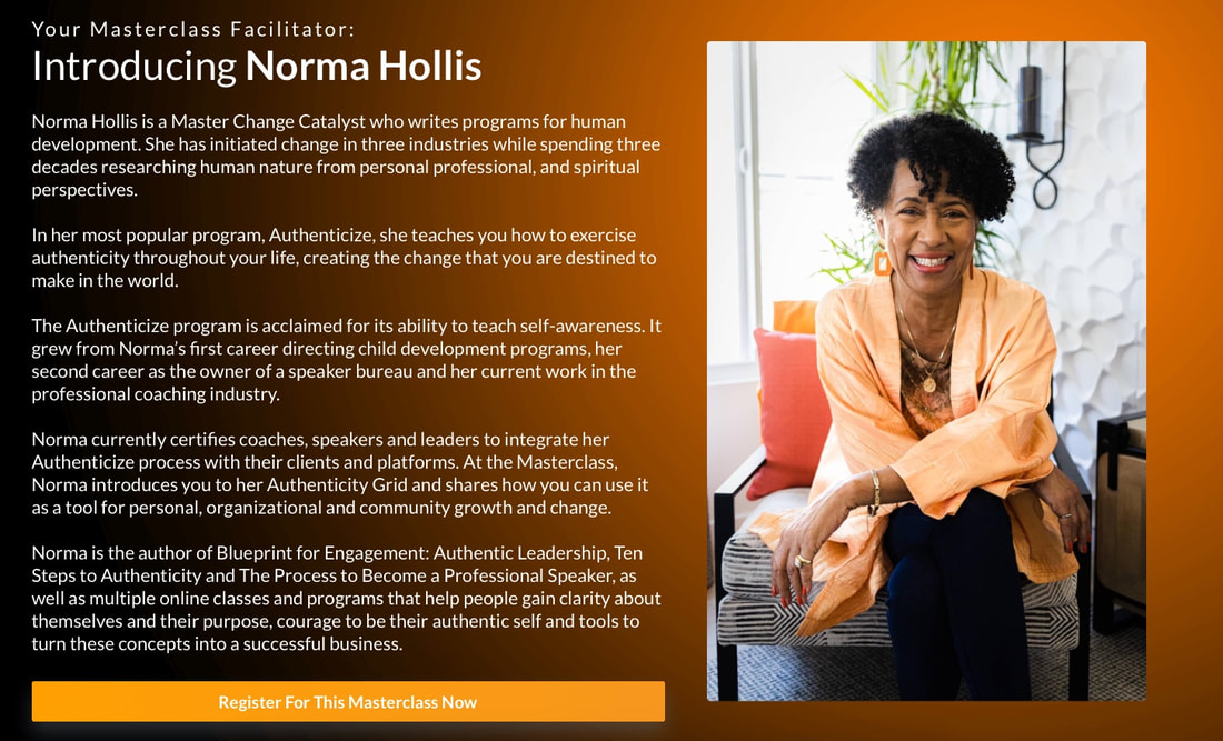 NORMA T HOLLIS - AUTHENTICITY COACH